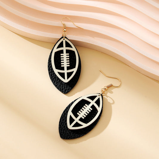 Football earrings