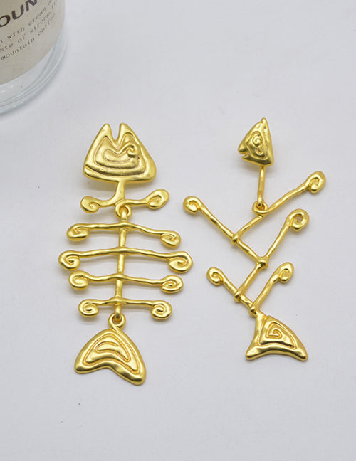 Fishbone Earrings