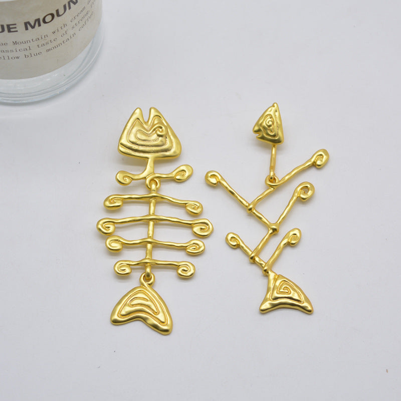 Fishbone Earrings