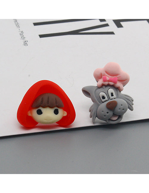 Little Red Character Earrings.