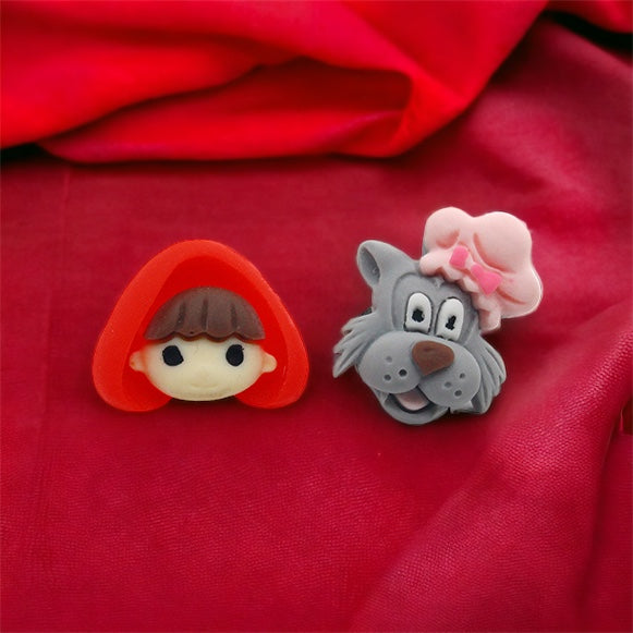 Little Red Character Earrings.