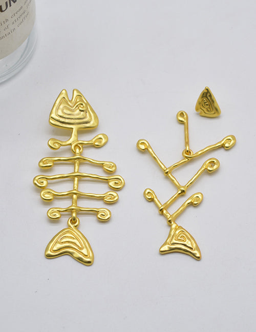 Fishbone Earrings