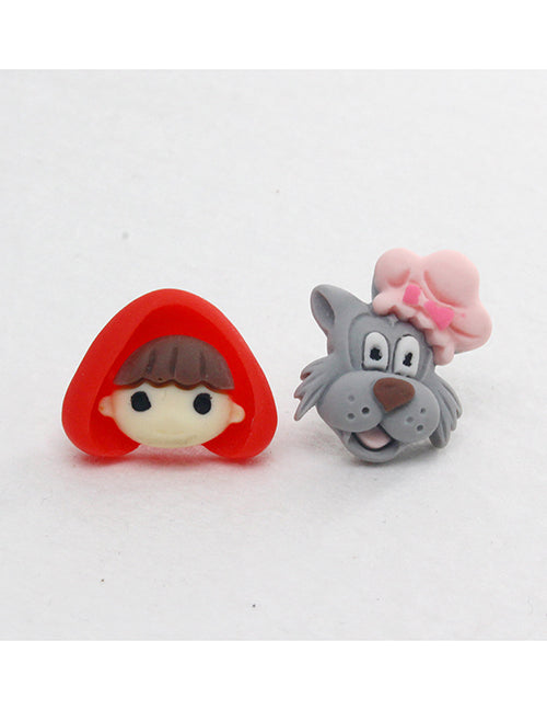 Little Red Character Earrings.