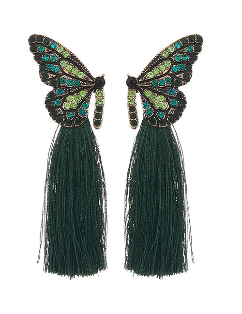 Butterfly Fringe Earrings