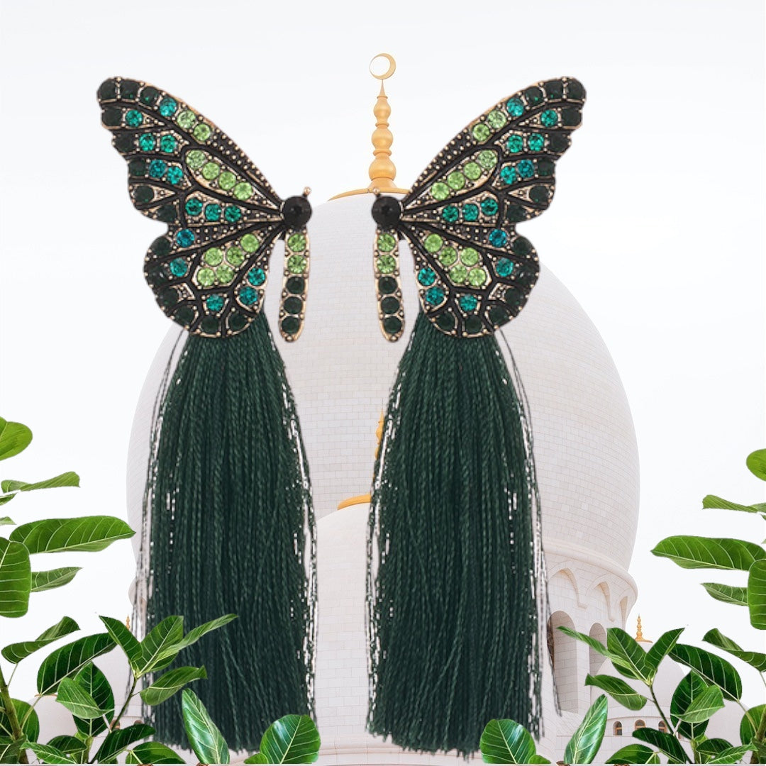 Butterfly Fringe Earrings