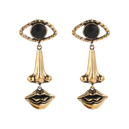 Eyeno Retro Gold Earrings