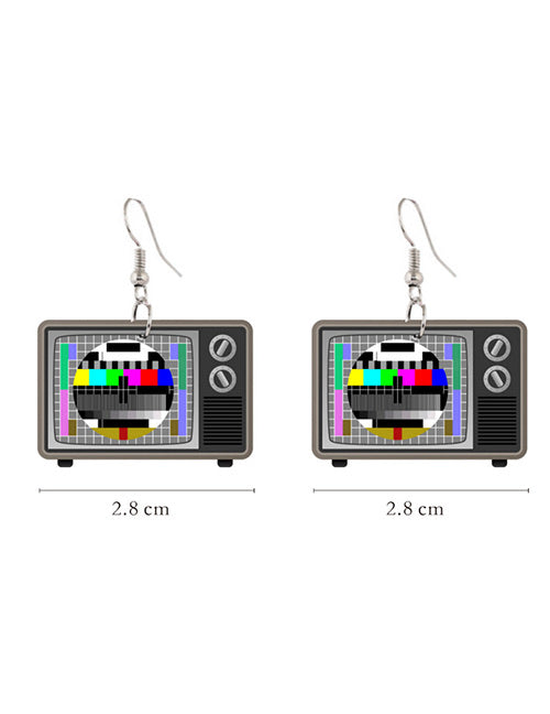 Retro TV Earrings