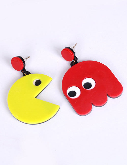 PAC Man Earrings