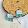 Retro Floppy Disc Earrings