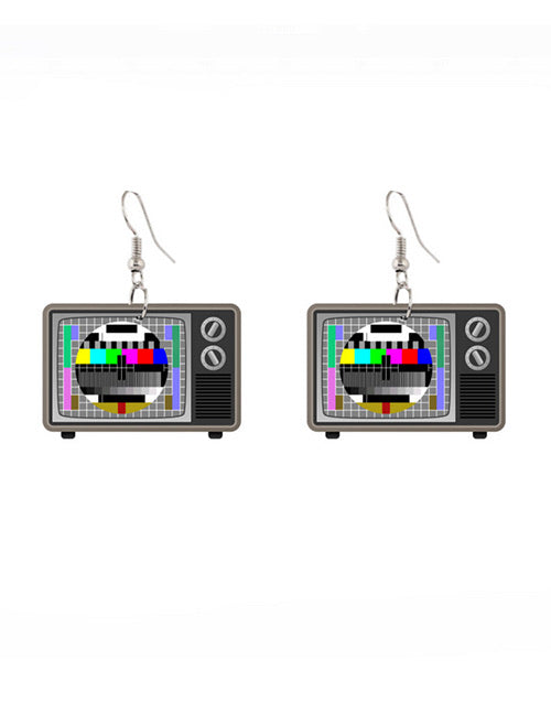 Retro TV Earrings