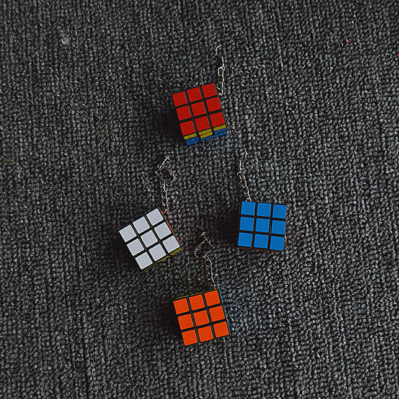 Rubik’s Cube Earrings