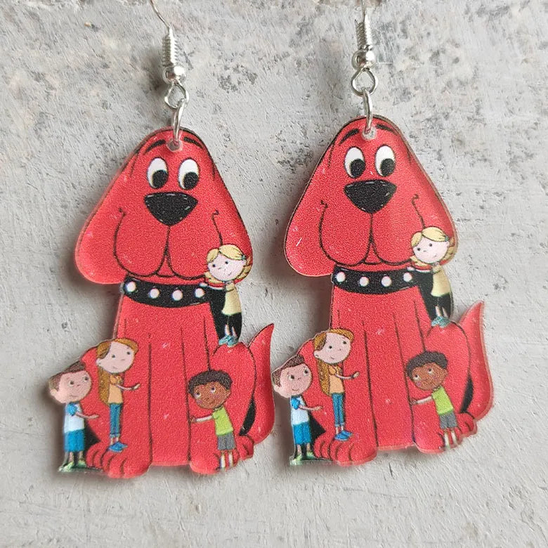 Clifford Cartoon Dangles Earring