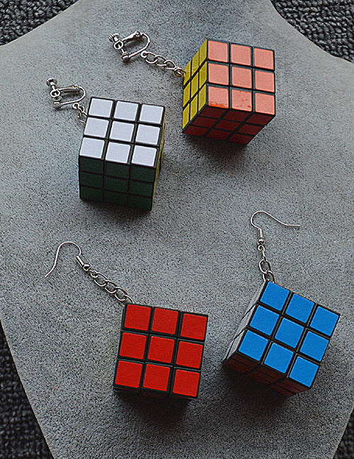 Rubik’s Cube Earrings